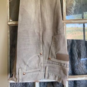 5x36 size tan dyed wrangler jeans 14mwz
